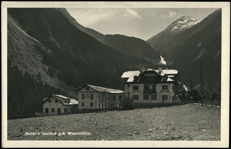 Datei:Hofer's Gasthof Krimmlerfälle 1933.jpg