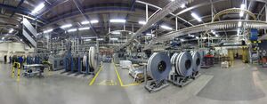 Salzburger Druckzentrum Zeitungsspeicherung Zeitungsverteilungsanlage.JPG