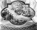 Stadtpfarrkirche zum heiligen Nikolaus historische Aufnahme Deckenfresko Neumarkt und seine Schutzheiligen.jpg