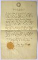 Geburtszeugnis für Franziska Schlegel 1848, Abschrift 1849.JPG