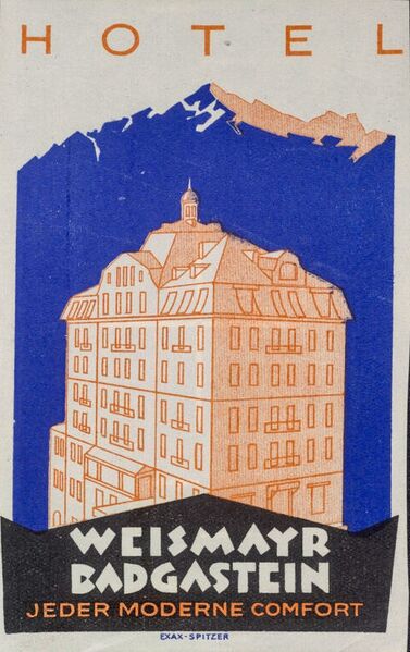 Datei:Hotel Weismayr Historischer Kofferzettel 1930.jpg