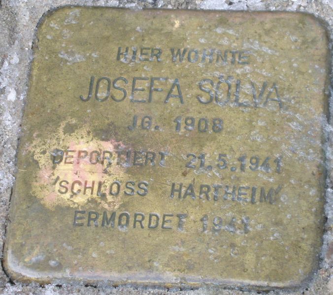 Datei:Stolperstein Josefa Sölva.jpg