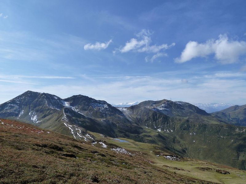 Datei:Hochkogel, Hochsaalbachkogel, Großvenediger, Sonnberg.jpg