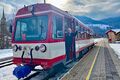Pinzgaubahn Bahnhof im Triebwagen 2023 Niedernsill.jpg