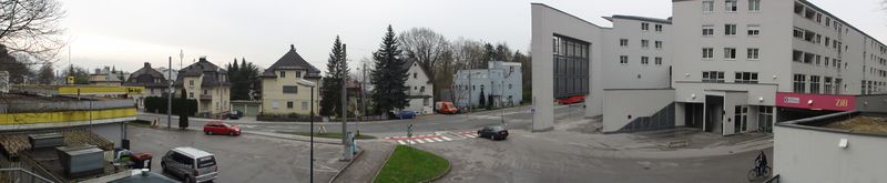 Datei:Panoramaaussicht in Richtung Schallmoos vom Doblerweg.JPG