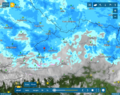 Starkregenfälle und Schneefall Mitte September 2024 Wettersituation Montag 16 Sep über Österreich.png