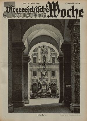 Domplatz Mariensäule Hofbogengebäude 1935.jpg