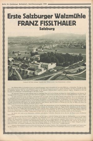 Erste Salzburger Walzmühle Fisslthaler Rauchmühle 1930.jpg