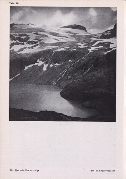 Datei:Weißsee mit Granatspitze 1942.jpg