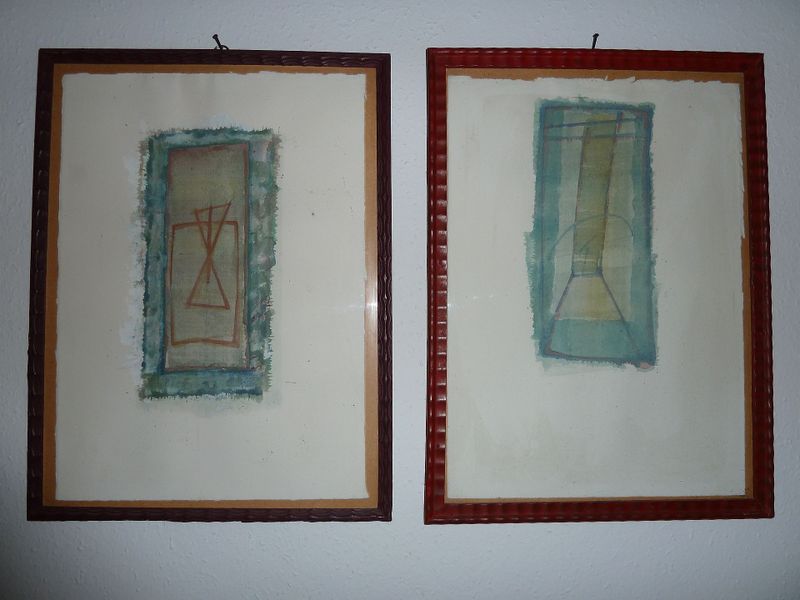 Datei:Richard Hirschbäck, zwei Aquarelle.jpg