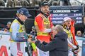 FIS Alpine Ski Weltmeisterschaften Saalbach 2025 Slalom Herren Siegerehrung Straße Meillard McGrath Haslauer.jpg