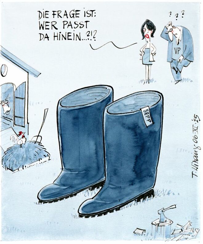 In die Schuhe des Schwaigers...