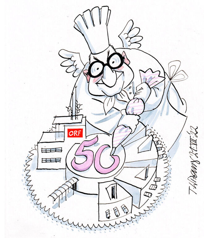 Der Jubiläums-Tortenmeister…