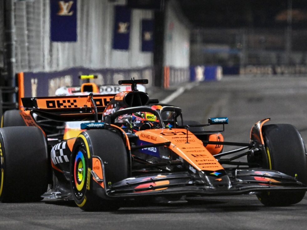 WM-Spitzenreiter Piastri im Singapur-Training voran